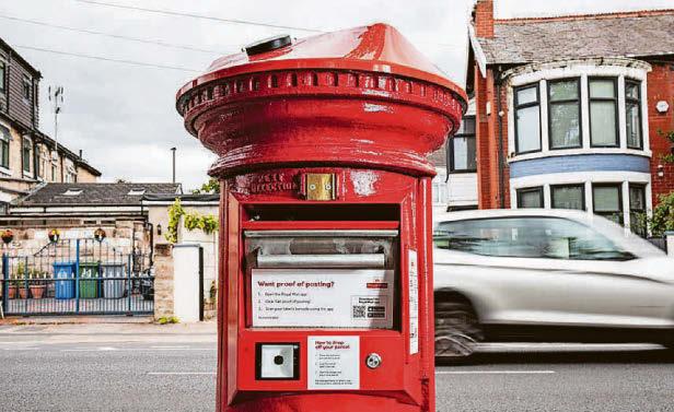 New solar-powered postboxes with gap for parcels