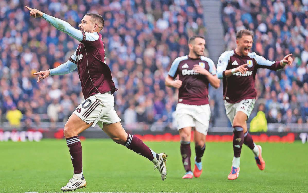 High five for Villa as they come back to beat Spurs