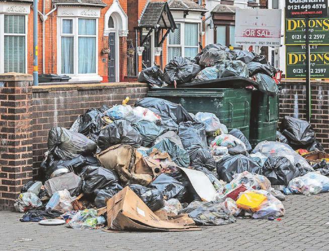 Brum's recycling rate down by half amid bins strike