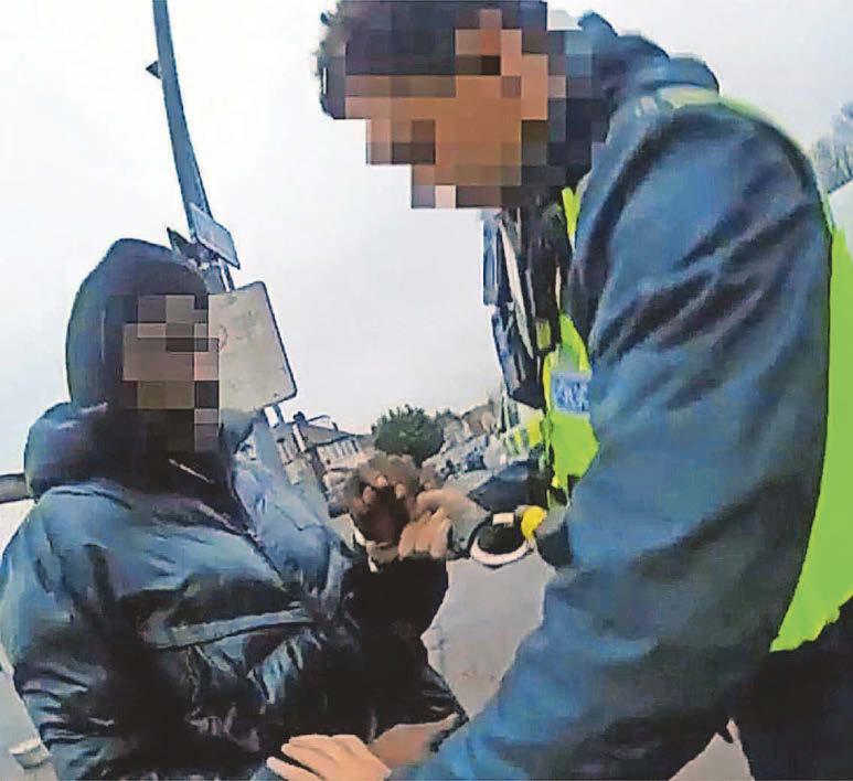 Arrests as police find machete and lock knife