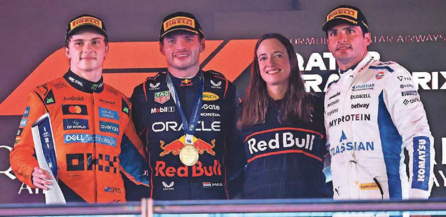 Max enjoys his role as title villain in F1 finale