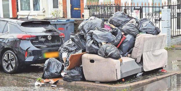 'Benefits Street' strewn with rubbish and garden waste