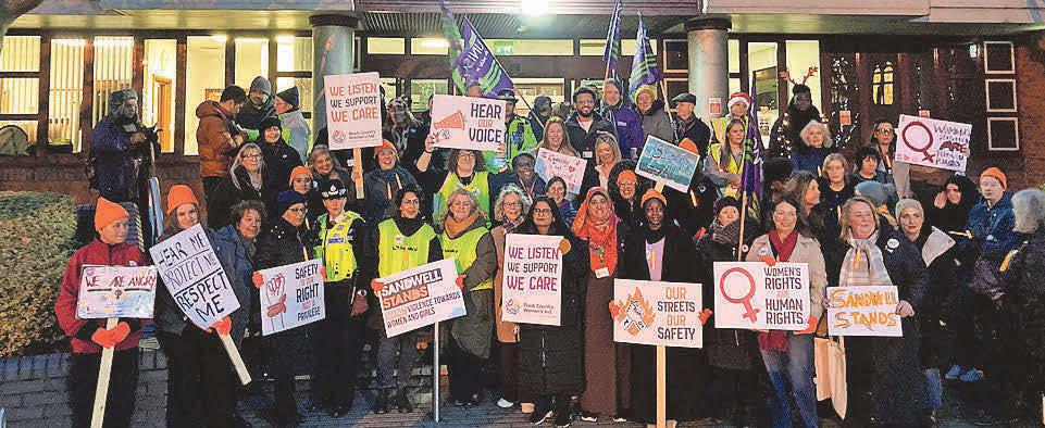 Marchers’ protest walk to ‘reclaim the night’