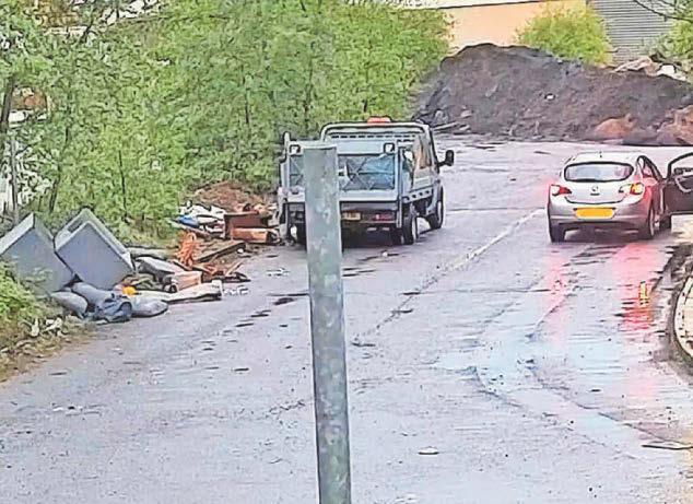 Truck that was used for fly-tipping is seized and crushed