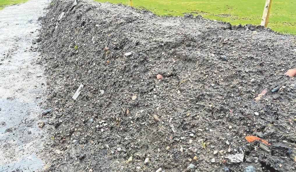Beauty spot flood work soil is 'full of rubbish'