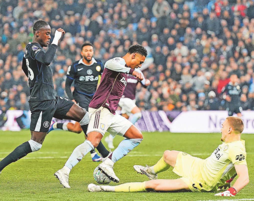 No home comforts as top five rivals Chelsea overwhelm Villa