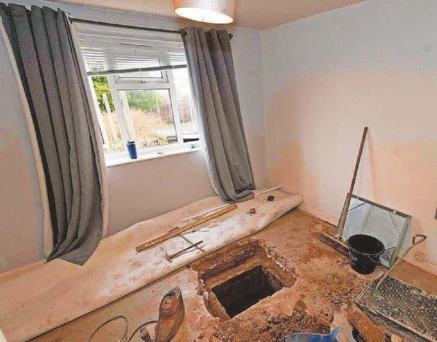 ‘I’m still not allowed back home after sewer find’