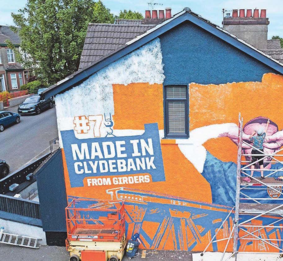 Have a goggle at Ginny's Mural north of the border!