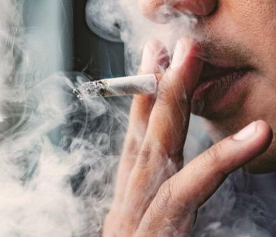 The haze of smoke