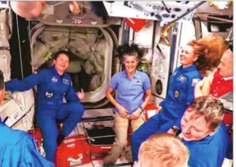 Stuck Astronauts Hail Newly-Arrived Replacements