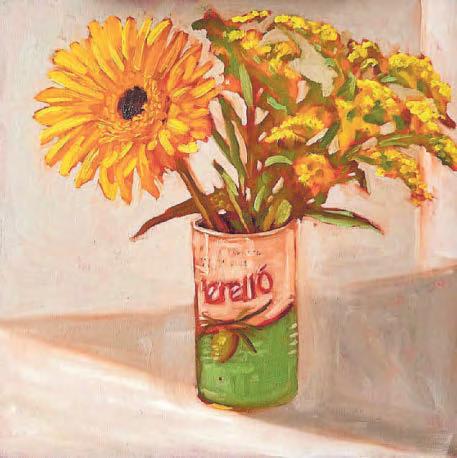 Vibrant floral paintings