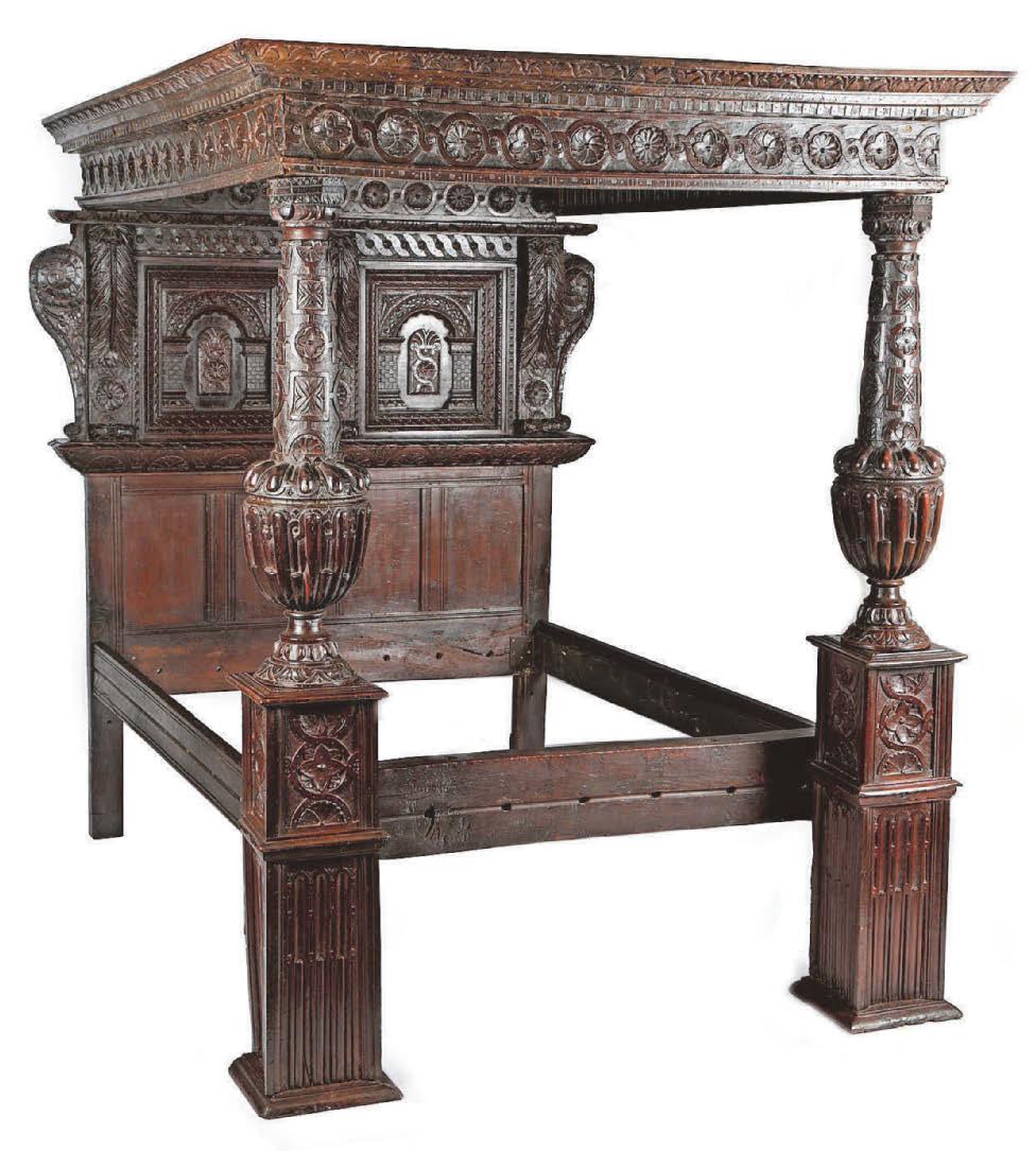 Sale of 'exceptionally rare' and ornate Elizabethan bed