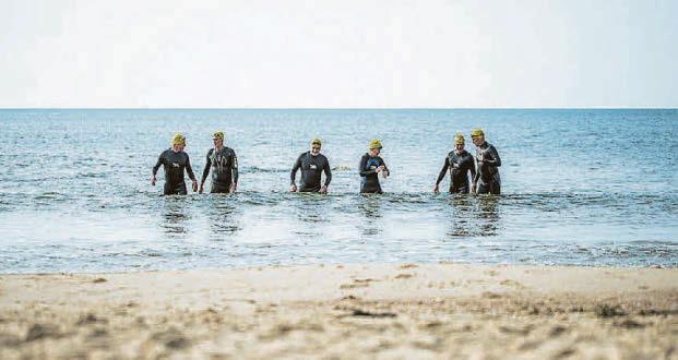 We're swimming the Channel.. there and back. My cardiologist is not terribly thrilled