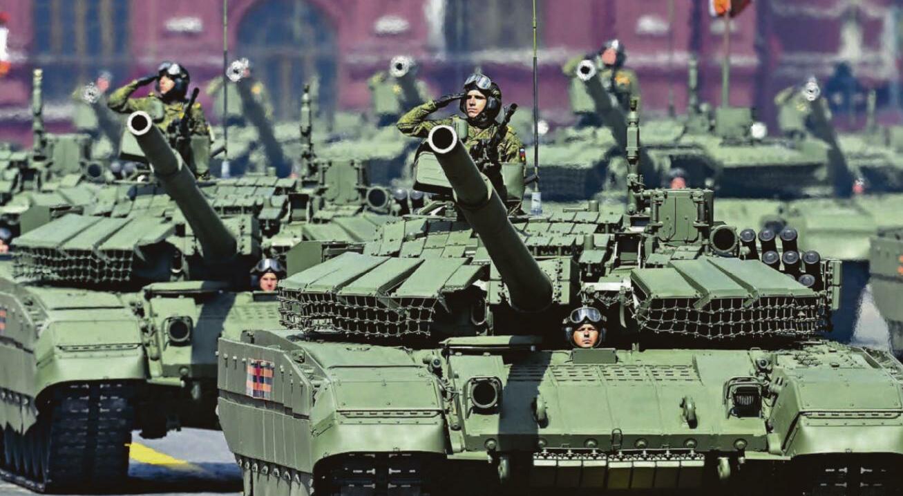 Putin on a parade