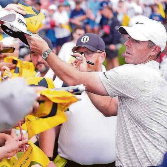 Autograph hunters driving Rory crazy...