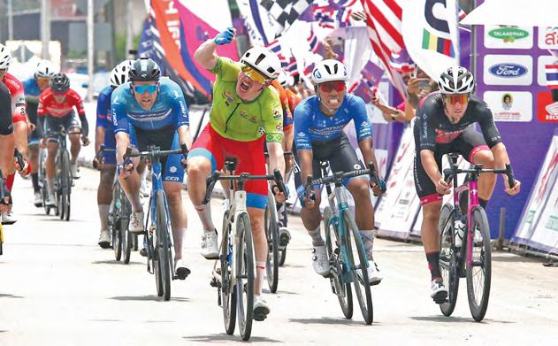 Salby strikes again, wins Tour of Thailand third stage