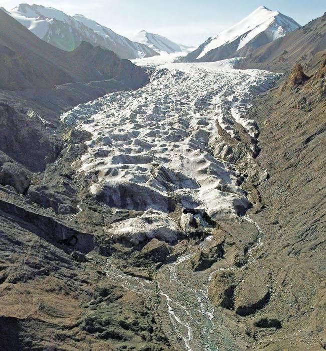 Glacier area shrinks by 26% over six decades