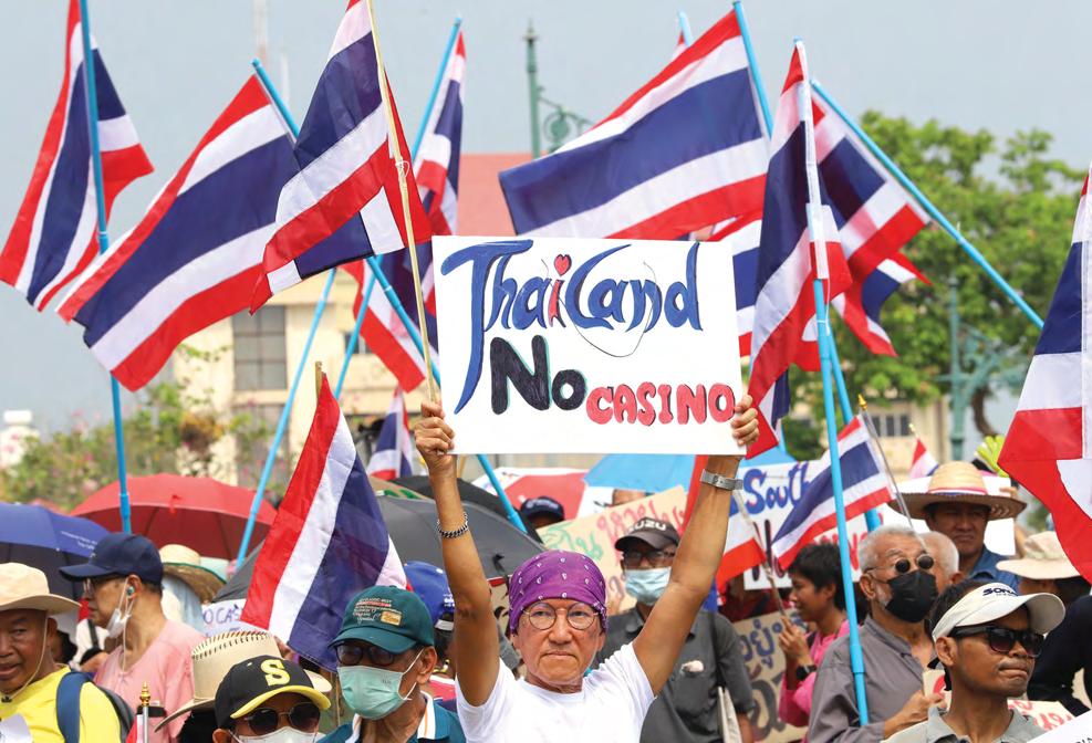 Casino bill foes step up protests