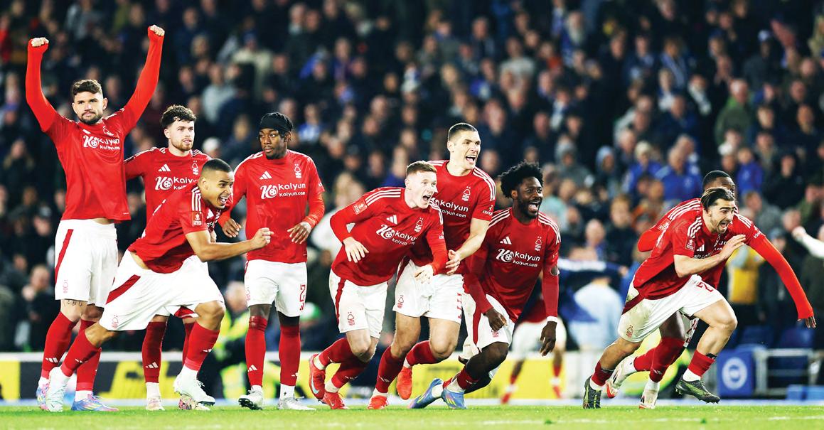 Penalty kings Forest reach semi-finals