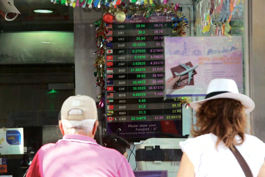 Baht expected to skim 34.50 per dollar