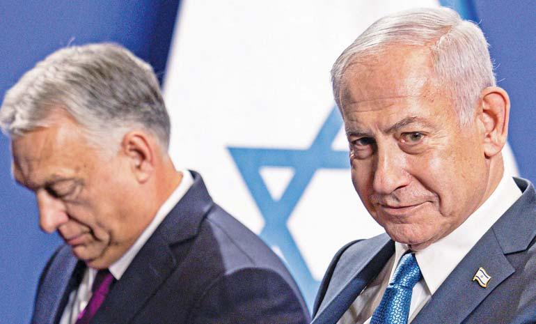 Orban exits ICC, greets ally