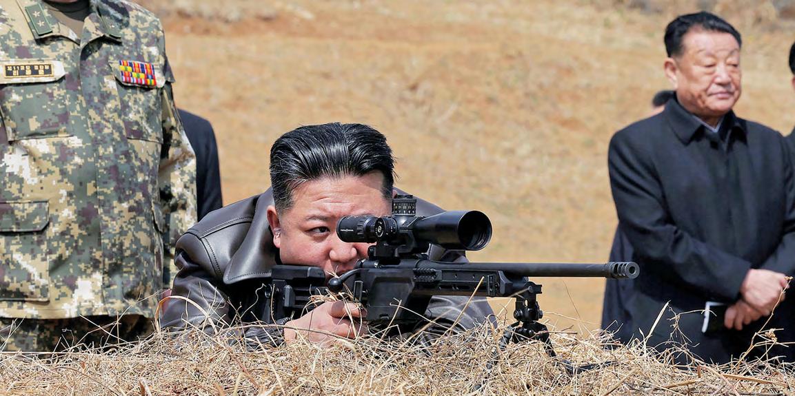 Kim tests new sniper rifle