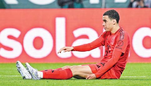 Musiala injury sours Bayern's victory