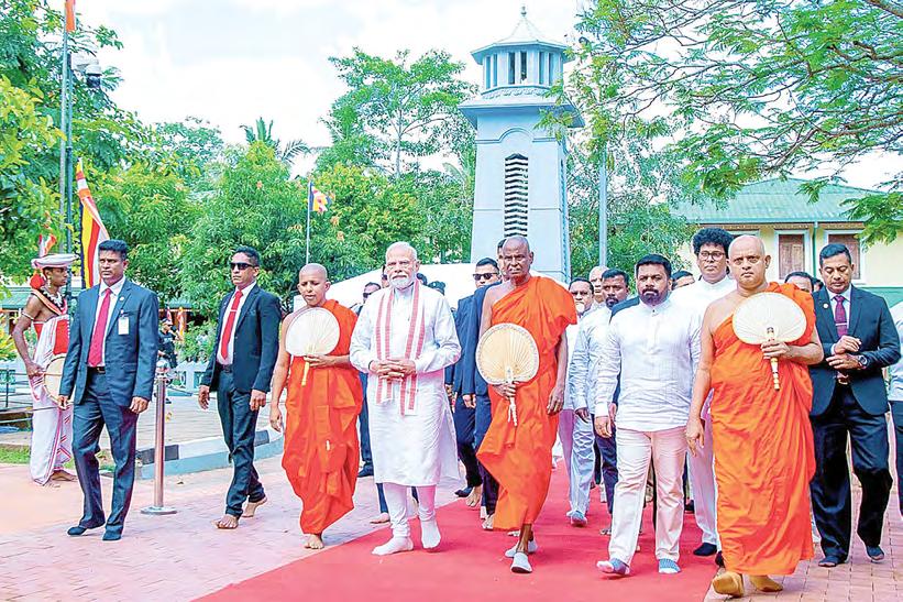 PM praises close Sri Lanka ties at holy tree