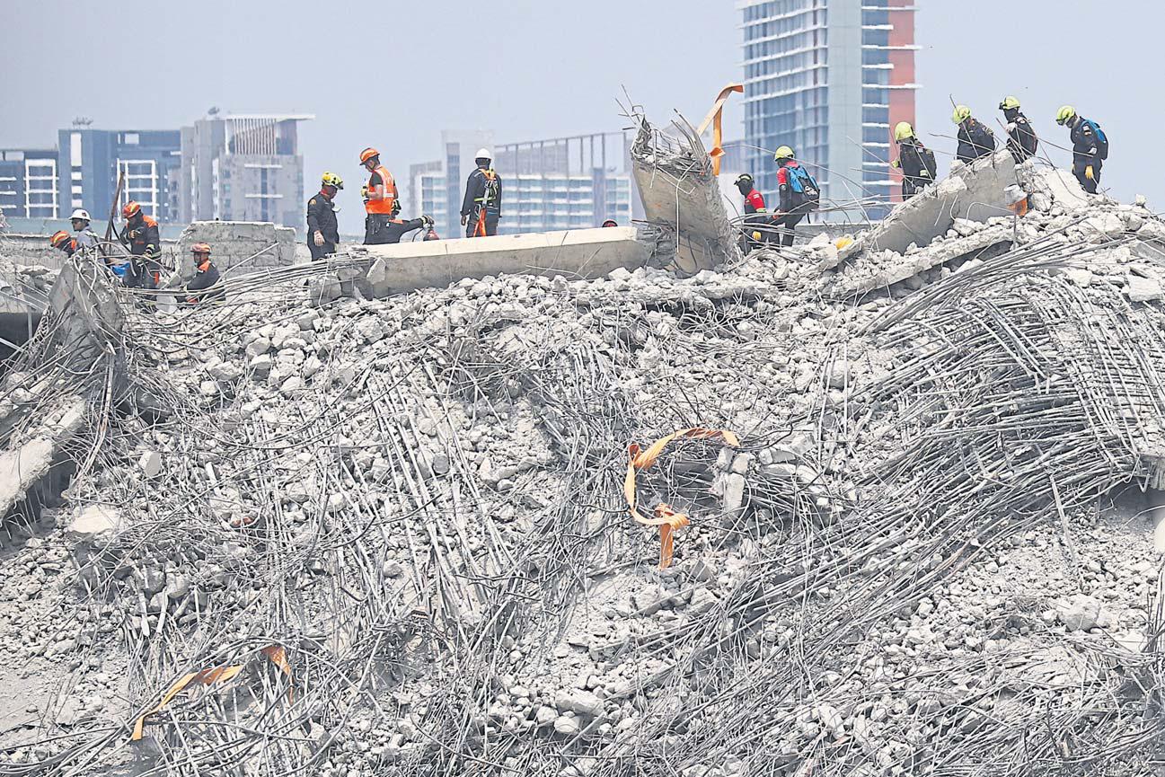 Heavy machinery speeds up search