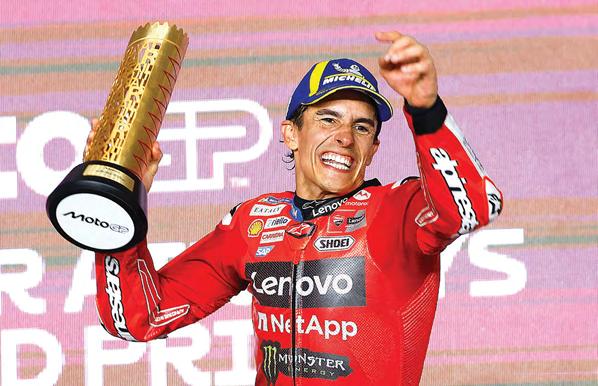 Marc reigns despite first lap collision