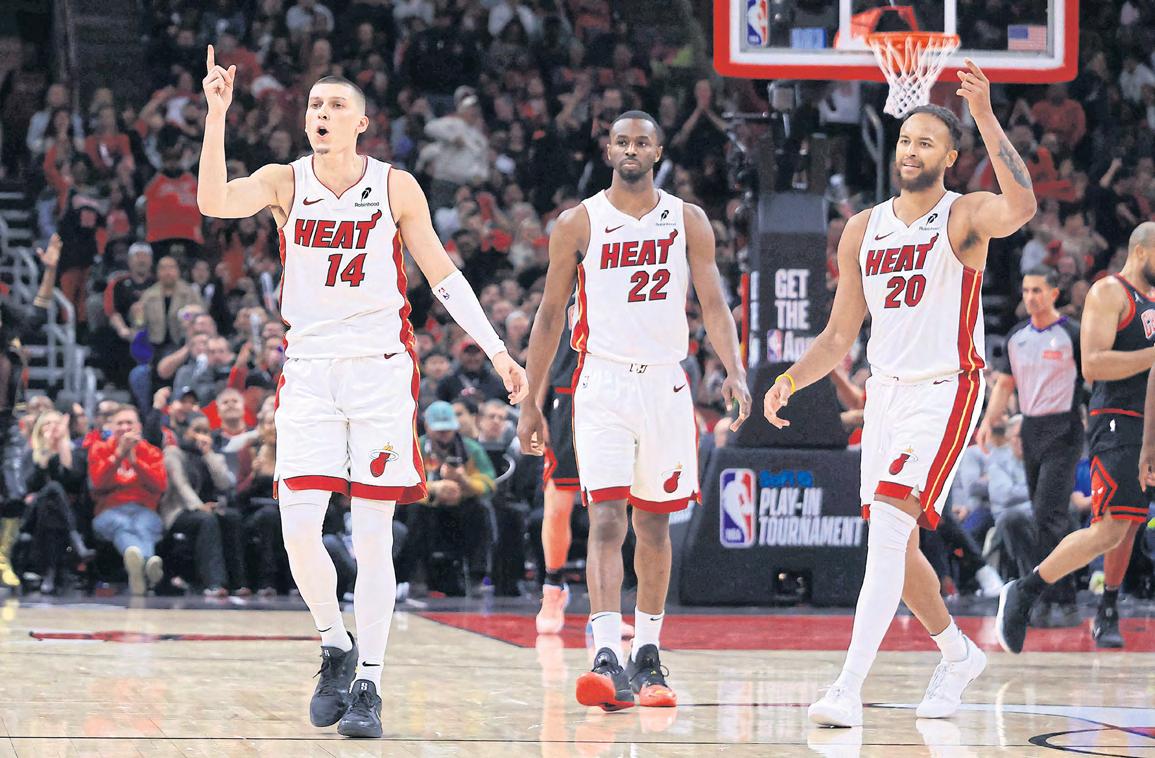 Herro to the rescue as Heat scorch Bulls