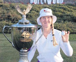 Lindblad claims first title in just third LPGA start