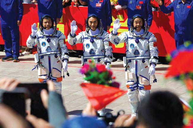 3 astronauts blast off for Tiangong space station