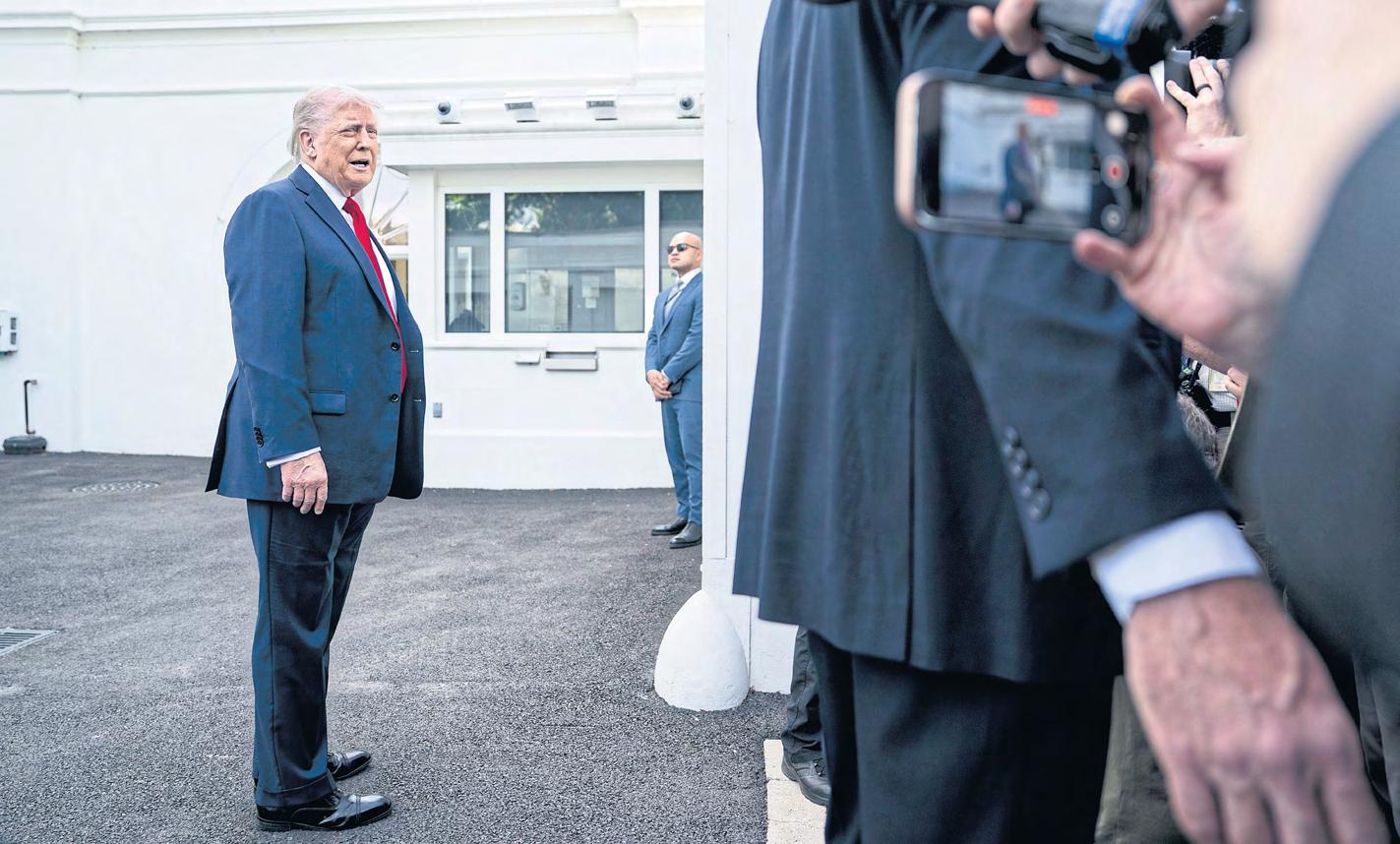 On economic policy, Trump blinks