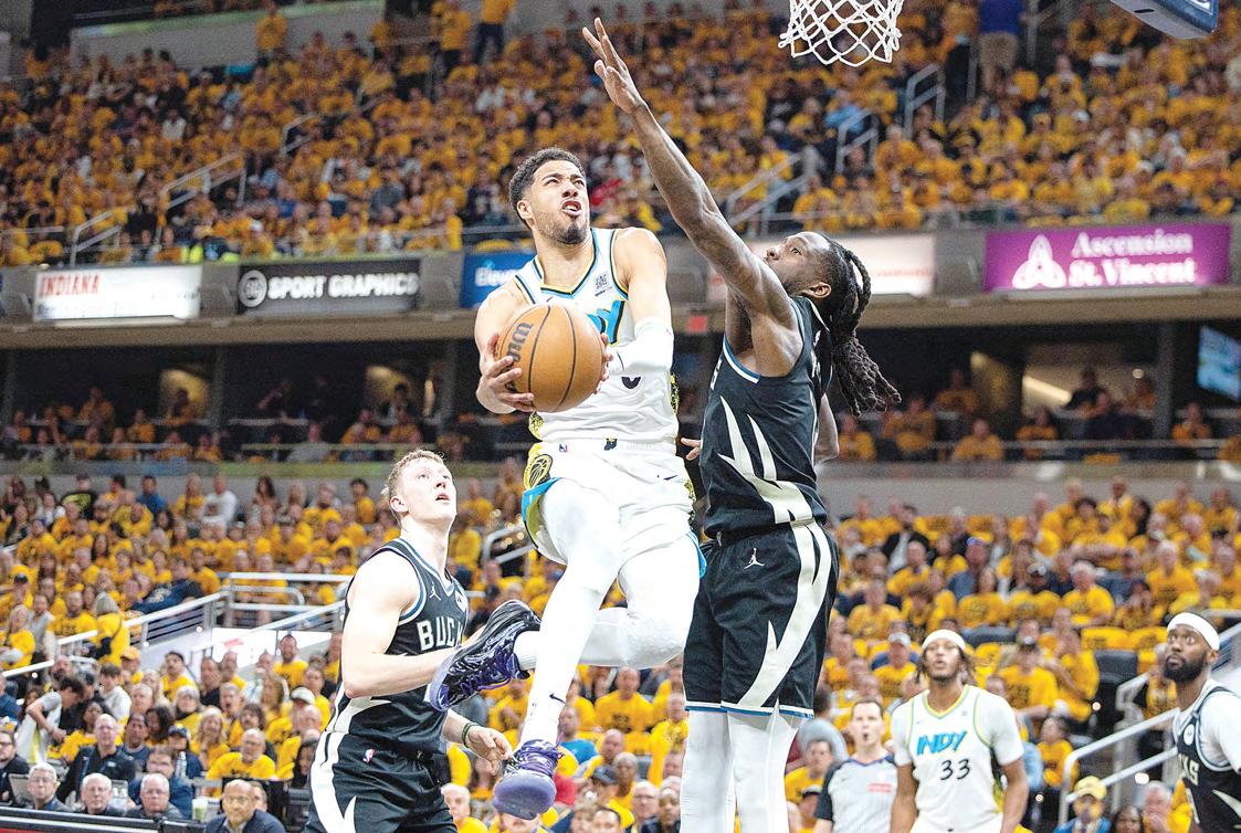 Haliburton magic stuns Bucks in OT