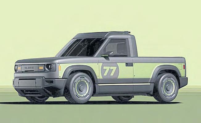 Amazon-backed Slate reveals bare-bones EV pickup for US