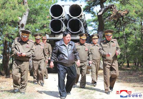 Kim directs missile test simulating nuclear counterstrikes