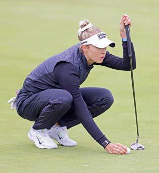 Top-ranked Korda shares LPGA Americas lead in repeat bid