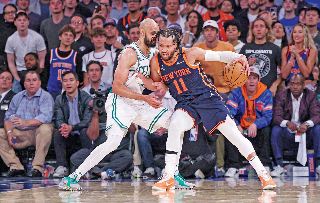 Brunson burns Celtics, Tatum KO'd