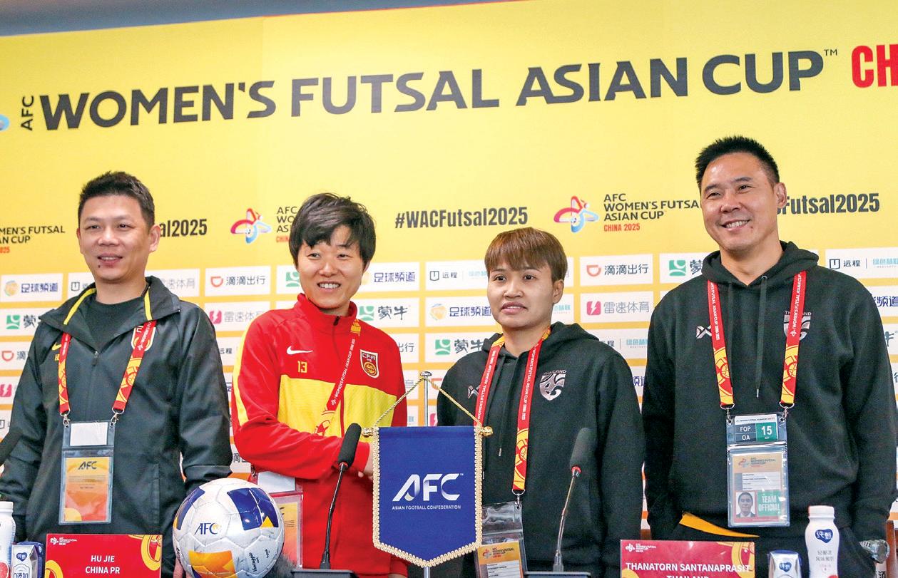 Thais face hosts China, eye women's futsal WC spot