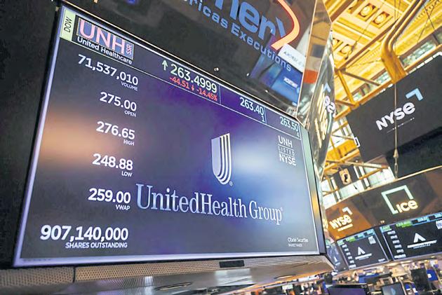 UnitedHealth shares sink on criminal probe report