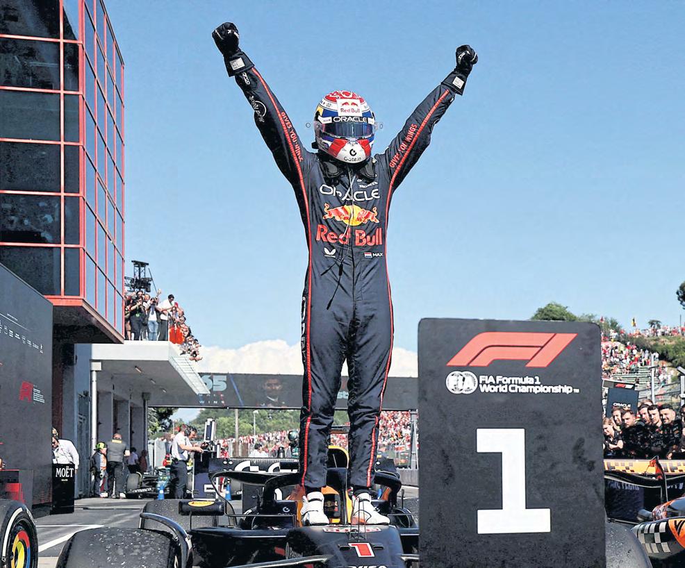 Mighty Verstappen rules Imola once more