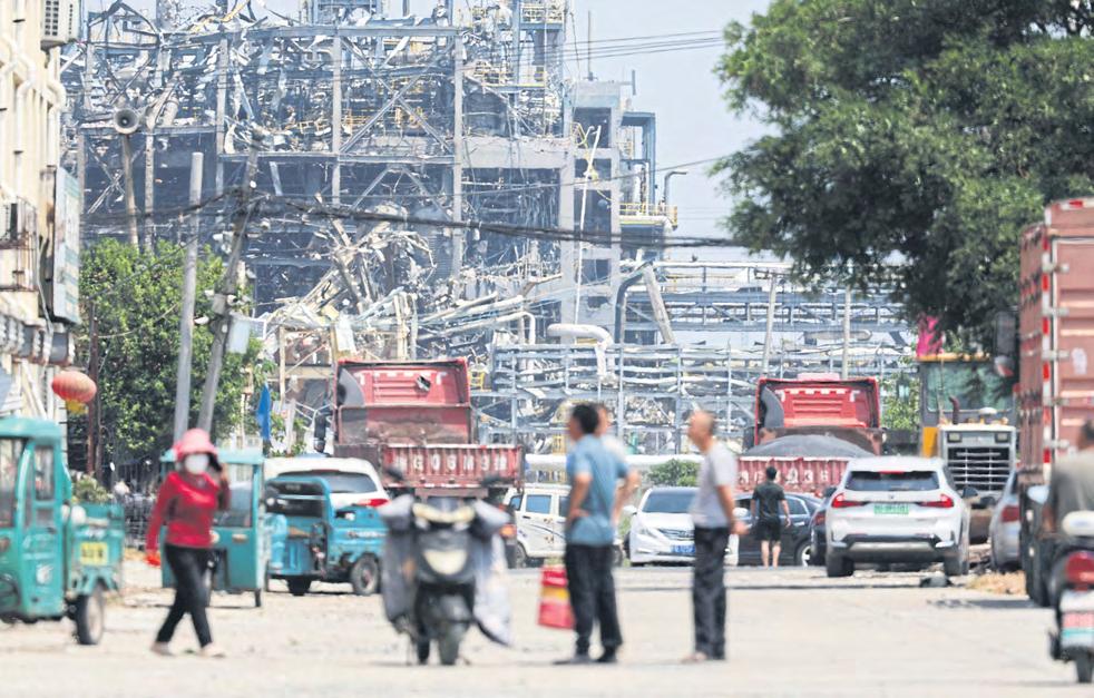 Residents return after deadly plant blast