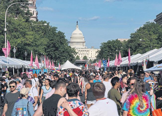 WorldPride March floods Washington