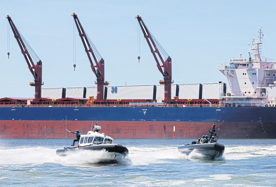 Taiwan coast guard holds drills