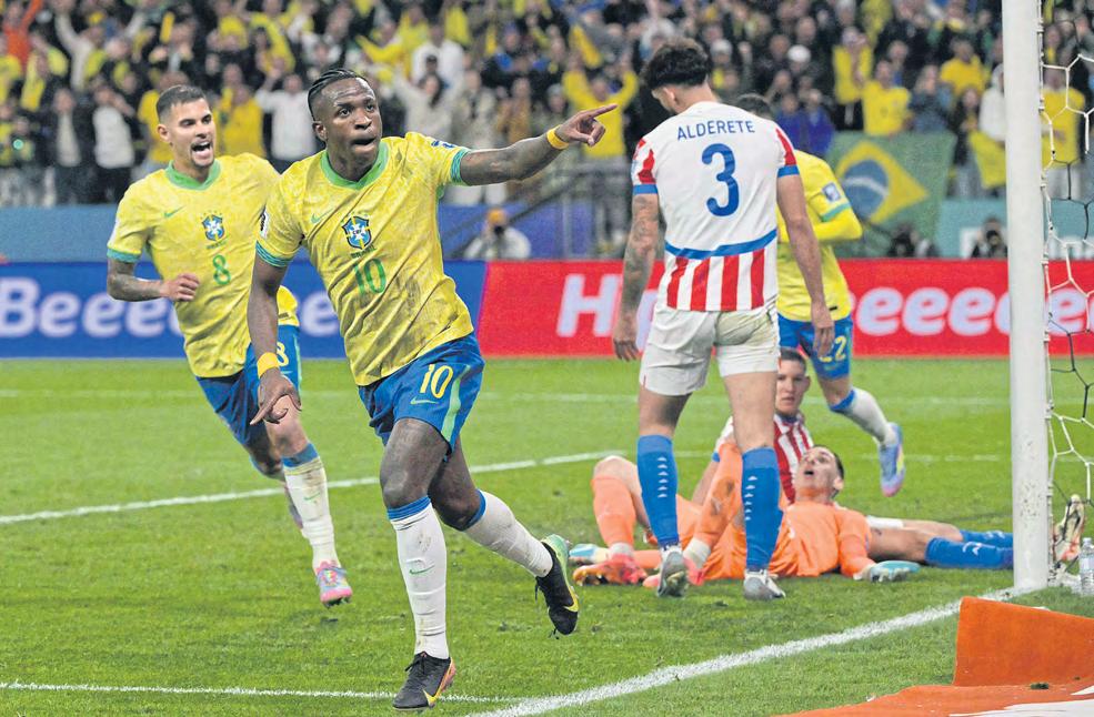 Vinicius seals it, Brazil limp into World Cup