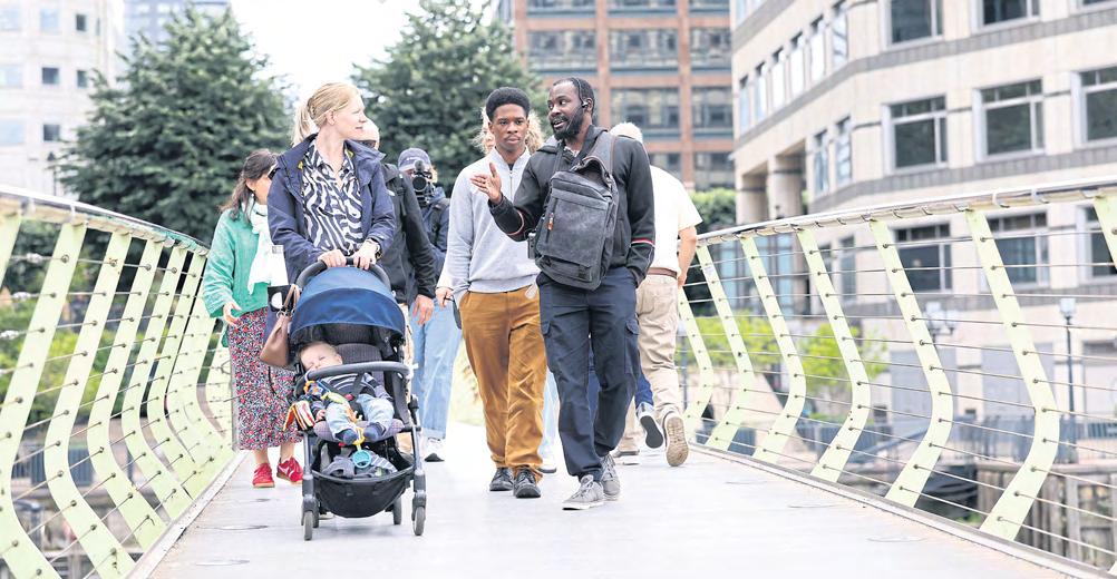 Homeless tour guides lead the way in London town