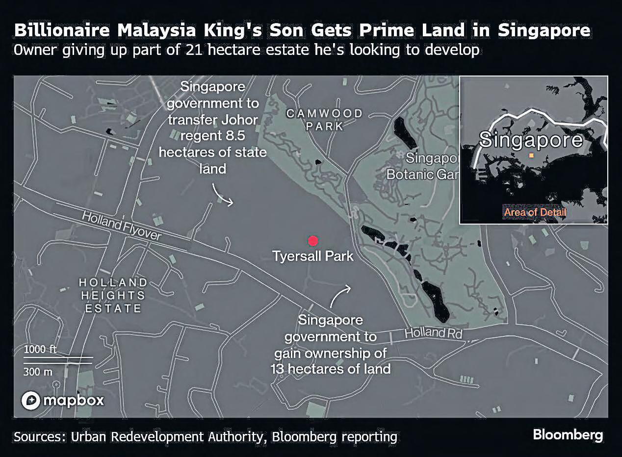 Singapore swaps prime land at swanky Holland Road