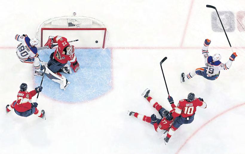 Draisaitl strikes, Oilers roar to level series