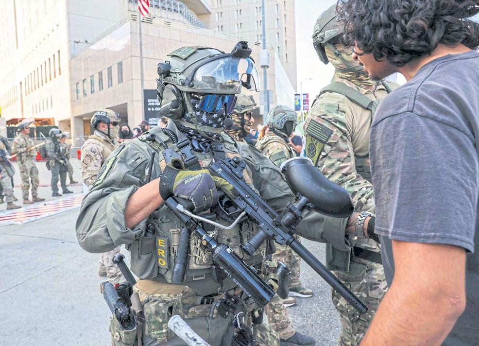 Marines deploy in force in LA